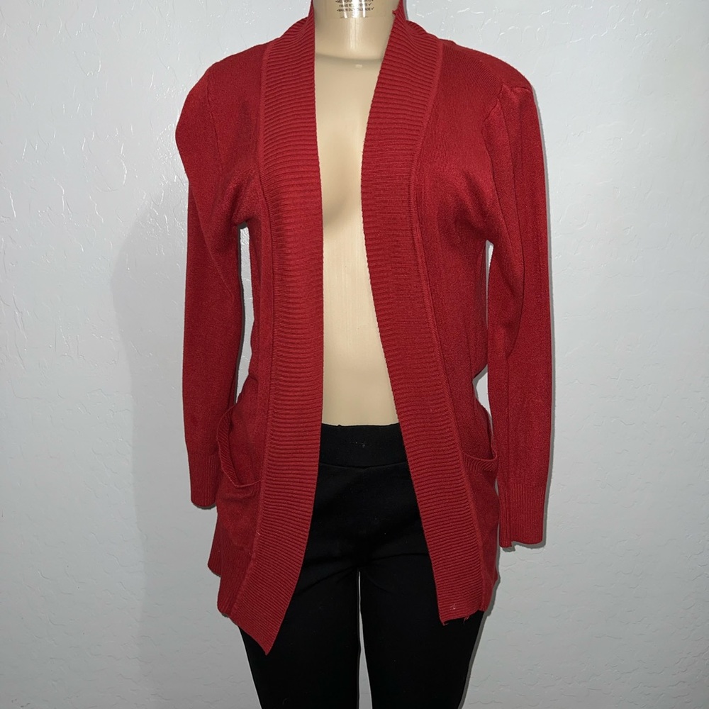Rust Orange Cardigan - Picture 2 of 6